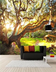 3d room wallpaper custom po nonwoven mural Fresh natural scenery woods big trees forest landscape murals wallpaper for w6426524