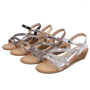 Sapatos de vestido bimooth respirável moda senhora mulheres chinelos pu tamanho grande sandália marca calçado sola de borracha bm125