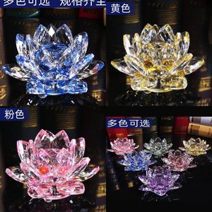 Autres arts et métiers Verre de cristal Lotus Décoration Lunettes de téléphone portable Bijoux Comptoir Accueil Articles chinois Drop Livraison Otkuw