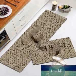 Simple Designer Carpet Bathroom Kitchen Floor Mat Classic Logo Print Entrance Door Foot Mat Bathroom Water Absorbing Home Decoration Floor Mat