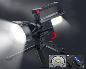 Portable Lanterns kraftfulla led arbetsljus Spotlight Searchlight USB -laddning Vattentät Working Camping Lykta4939477