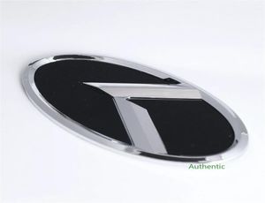 150mm bilstyling Middle Front Hood bakre stam K -logotyp Emblem Modifierad uppgraderingsmärke för KIA K2 K3 K51533170