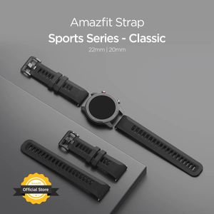 Tillbehör Original Amazfit Smartwatch Strap Sports Series 20 mm Classic Wristband Strap For Smartwatch Smart Watch Quick Release Design