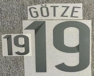 2014 19 Gotze Nameset Ferro de impressão em emblema de transferência01239130142