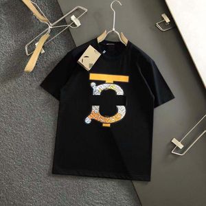 2024 Summer design hoodie men's and women's fashion casual short sleeve brand temperament cartoon letter printed T-shirt size S-5XL