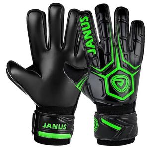 Children football goalkeeper gloves professional latex nonslip wearresistant belt fingersave protection kids soccer 240111