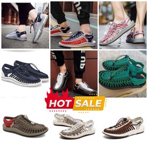 Designer Sandal Hemp Rope Woven Slipper Shoes Sandaler Fashion Elegant Simple Material Flat Comfort Knit Woven Shoe Mens Womens 35-48 EUR