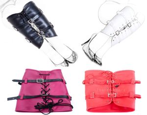 Bondage PU Leather Leg Binder BDSM Restraints Slave Lockable Glove Sleeves Ankle Cuff Harness Sex Toys For Couples7341646