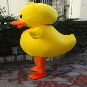 2018 de alta qualidade grande traje de pato amarelo fantasia vestido tamanho adulto ternos - mascote customizável3284