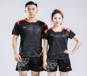 2018 Cina LiNing maglietta da ping pong Uomo Ma Maglie lunghe maglietta da ping pong ping pong Abbigliamento da squadra4456762