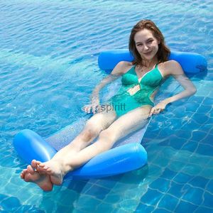 Other Pools SpasHG Wholesale Air Mattress Foldable Swimming Pool Beach Inflatable Float Ring Cushion Bed Lounge Chair Mattress Hammock Water Sports YQ240111