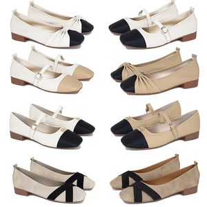 2024 designer women shoes New Bow Colored Low Heel Square Head Shallow Mouth Single Shoes 36-41