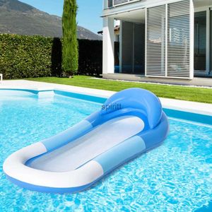 Other Pools SpasHG Inflatable Water Hammock Floating Bed Chair Air Mattress Swimming Pool Beach Sleeping Cushion Mesh for Children Adults YQ240111