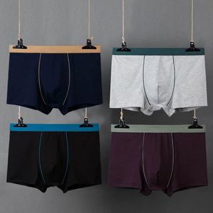 Unterhose große Größe Herren nahtloser Höschen Baumwolle Unterhose Mann Pack Bulge Boxer Shorts Herren Unterwäsche Verkauf atmungsaktiver Boxer für Männer