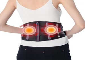 Suporte de cintura massageando almofada de aquecimento cinto portátil massagem infravermelha distante para dor abdominal nas costas11164476