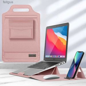 Laptopa Torba rękawa z plecakiem 5 w 1 laptopa obudowa z kabelą myszy na podkładkę do MacBooka Huawei Matebook 11 12 13,3 13 14 15 Okładka YQ240111