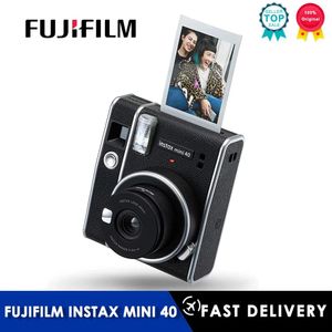 Аксессуары Новая камера мгновенной печати Fujifilm Instax Mini 40, черная и пленочная фотобумага Fuji / Черно-белая пленочная фотобумага Fuji Ffilm Black and White Time Film