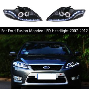 Lampa samochodowa High Beam Anioła Anioła Projektora wzrokowego dla Forda Mondeo Fusion Reflektor LED 07-12 DRL Daytime Light Light Sygnał skrętu