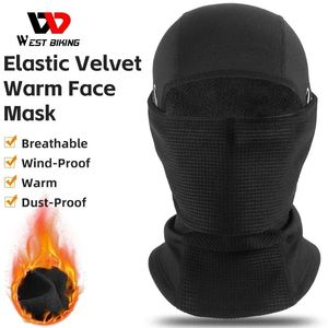 WEST BIKING Winter Cycling Skiing Warm Balaclava Breathable Mask Full Face Protection Double Layer Thickening Thermal Sport Gear 240111