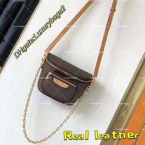 Designer Bumbag Fanny Pack Midjeväska Kvinnor Gradient Mini Bum Bag Cross Body Sido Shoulder Bag 82335 Lady Crossbody Bags Luxury Handbag Chain Purse Sling Dicky PRPU