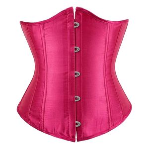 Saia espartilho underbust superior sexy feminino cintura cincher lingerie gótica forma vintage cinto de corpo plus size traje corse verde rosa preto