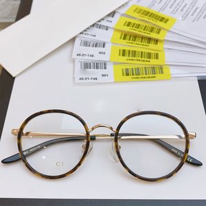 Модные дизайнерские очки. Очки для близорукости в круглой оправе в стиле ретро можно заменить. Линзы для близорукости также можно украсить. Размер: 48 пар 21-145.