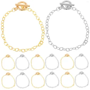 Charm-Armbänder 40 Stück Schmuckherstellung Armbandketten Metallglieder DIY mit Verschluss für