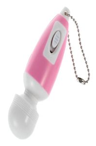 1pc Mini Vibrator Vibe Keychain Pocket Magic Wand Massage Vibration Nipple Clit Stimulator Magic Wand Massager C181128016654285