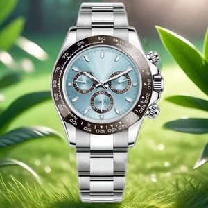 Модные стильные мужские часы Panda 40 мм, механические, полностью из нержавеющей стали, автоматические 2813, спортивные часы, мужские наручные часы, подарок orologio uomo, водонепроницаемые часы