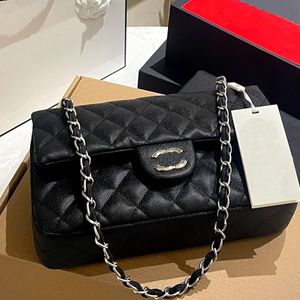 Lamb skin high-grade soft texture of the whole body high-end caviar material chain can be cross-body single shoulder hand carrying size 26cm