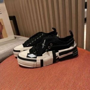 야마모토 공동 Wu Jianhao와 같은 Xvessel 신발 2023 New Sponge Cake Thick Soled Canvas Shoes 캐주얼 거지 신발