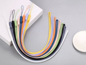 DUA HARI чистый цвет силиконовый кулон-шнур для мобильного телефона