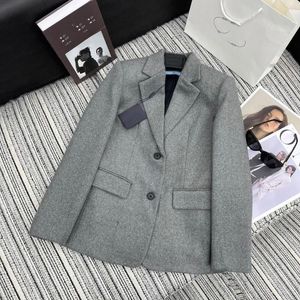 여자 재킷 캐시미어 재킷 그레이 v- 넥 간단하고 편안한 디자인 의류