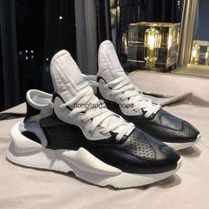 Y3 Kaiwa Trendy Thick Sole Unisex Y-3 Platform Men Shoes Running Sneakers Leather Women Shoes Casual Couple Cowhide Tennis Sneakers