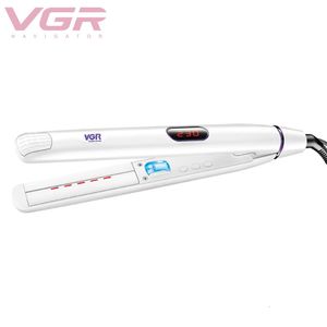 VGR 501 Hair Curler Dual-Use Straightener Professional Styling Appliances PTC Heating Element Iron Corrugation LED Display 240111