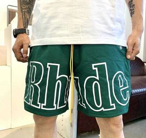 Designer Shorts Rhude Shorts Summer Fashion Beach Pants Men High Quality Street Wear Red Blue Black Purple Pants Mens Short Us Workout Pants34667