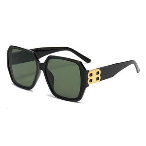 Óculos de sol de grife Novos óculos de sol de armação grande, óculos de sol quadrados, resistentes a UV, resistentes a guarda-sol, óculos de sol masculinos e femininos, protetor solar B, o mesmo modelo 9FP1