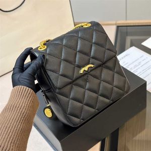 Tofu Color High Bag Nowa marka diamentowa Kobiety zszywanie klasycznego Wallte Solid Designer Fashion Ramion Quage Caviar Skórzany plecak list