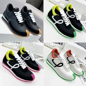 Designerskor Run Sneakers Mens Womens Trainers Nylon Suede Lace Up Platform Sneaker Upper Fashion Sport Classic Trainers With Box Size 35-45