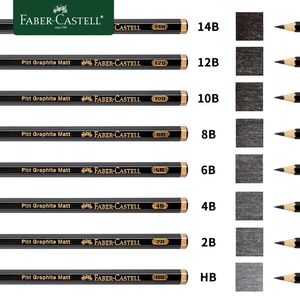 FaberCastell матовый карандаш для эскизов, художественная живопись, графитовые карандаши, затенение, написание рисунков, дизайнерские принадлежности 240111