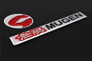 1 peça adesivo emblema de carro 3D emblema de alumínio decalque mugen vermelho para ACURA HONDA CIVIC DIY6897469