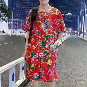 Мужские спортивные костюмы The Global Fashion Northeast Flower Повседневная футболка с короткими рукавами Спортивная рубашка Уличная одежда Мужчины и женщины могут