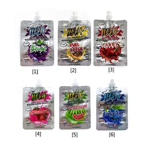 ILEVA Package bag packing drink Bags spout top nozzle pouches resealable edible Packages milk coffee grape strawberry cherry aerated water juice pack