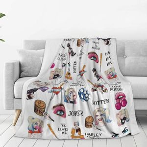 The Clown Princess of Crime Blanket Living Room Sofa Cover Blanket Bedroom Outdoor Harleen-Quinzel Warm and Comfortable Throwing Blanket