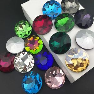 Beads 40Pcs/Lot 27mm Baoshihua More Colors Round Fancy Stones Flat Top Pointback Glass Crystals 1216 For Jewelry Making