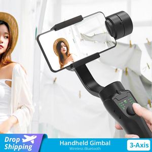 Statyw 3 osi stabilizator gimbala dla telefonu bezprzewodowego ręcznego stabilizatora Bluetooth Gimbal na iOS Android GoPro z statywem Gimbal