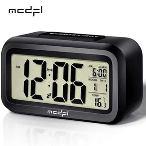 MCDFL Digital Smart Alarm Clock Table Electronic Watches Desk Decoration and Accessory Calenders for Home Child Bedside Comfort 240110