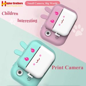 Accessori Fotocamera con stampa istantanea per bambini Stampante fotografica Fotocamera touch screen per bambini per giocattoli educativi per bambini Miglior regalo per ragazze e ragazzi