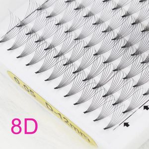 False Eyelashes High Quality 8D Short Base Black Natural Curl Stem 0.07mm 0.1mm Thickness Classic Lashes Extension Premade Fans