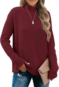 女性用セーター2024プルオーバーカーディガンセーターオールマッチハーフトートレネックソフト快適なニットルーズ